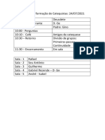 Formação de Catequistas em 24/07