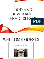 FOOD AND BEVERAGE SERVICES NC II Welcome Guests