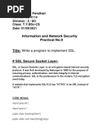 Information and Network Security Practical No.9