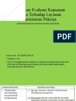 Evaluasi Kepuasan Pekerja