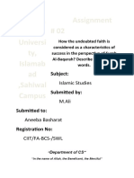 Assignment # 02 Comsa TS Universi Ty, Islamab Ad, Sahiwal Campus