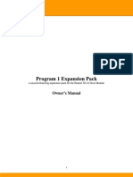 Program 1 Expansion Pack: Owner's Manual