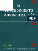 EL PROCEDIMIENTO ADMINISTRATIVO