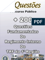 003 - 200 Questões Fundamentadas Do Reg. Int. TRF 1 Região