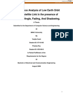Performance Analysis of Low Earth Orbit (LEO) Satellite Link in The Presence of Elevation Angle, Fading, and Shadowing