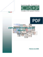 Empleo y Desempleo 1994-2004