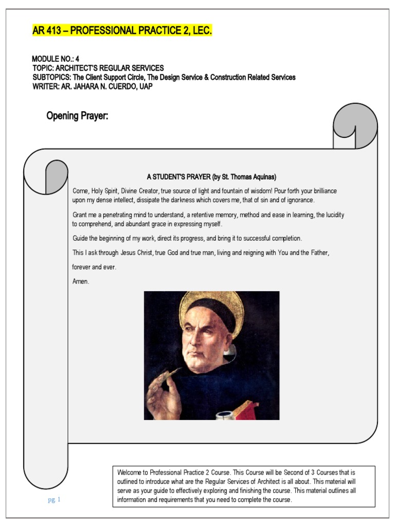 Professional Practice 2 Module 4 - Midterm | PDF | Architect | Per Diem