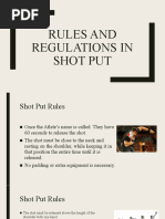 Discus Throw Rules and Regulations | PDF