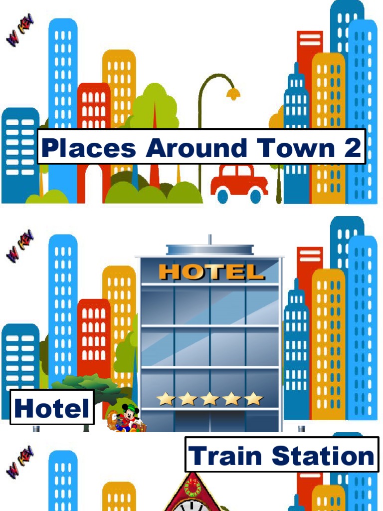 Places Around Town 2 Fun Activities Games - 107176 | PDF