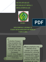 Musyawarah Masyarakat Desa 1 Desa Empagae: Oleh: Kelompok 2 (Posko 2) Itkes Muhammadiyah Sidrap TAHUN 2021