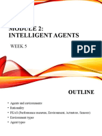 Intelligent Agents: Week 5