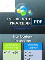 Striking Out of Pleadings and Indorsements1