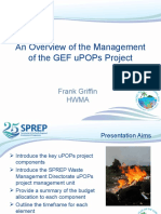 An Overview of The Management of The Gef Upops Project: Frank Griffin Hwma