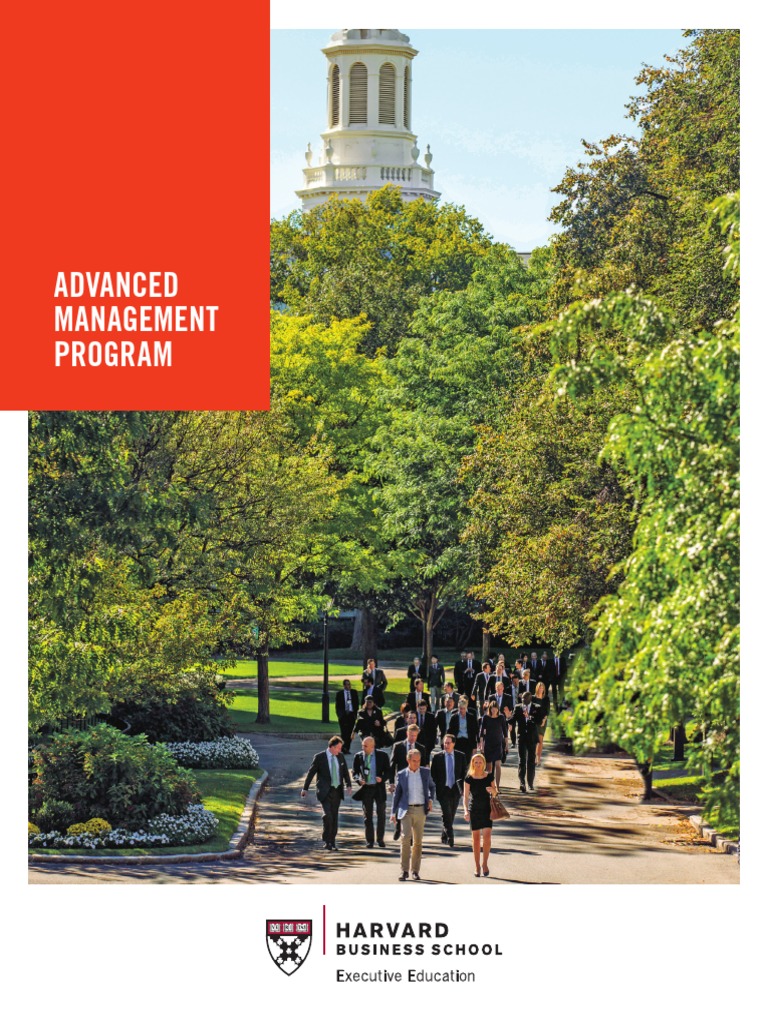 Advanced Management Program Brochure | PDF | Harvard Business