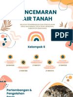 Pencemaran Air Tanah Wilayah Pertambangan Emas