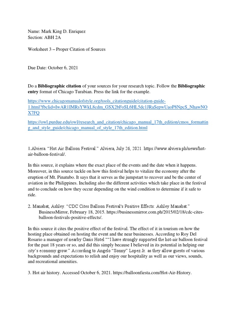 Entry Format of Chicago Turabian. Press The Link For The Example PDF Aviation Unpowered Flight