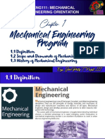 Chapter 1 - Mechanical Engineering Program