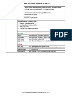 C2: Basic Investment Appraisal Techniques: !! ALL Methods Use Relevant Cash Flows EXCEPT For ROCE !!