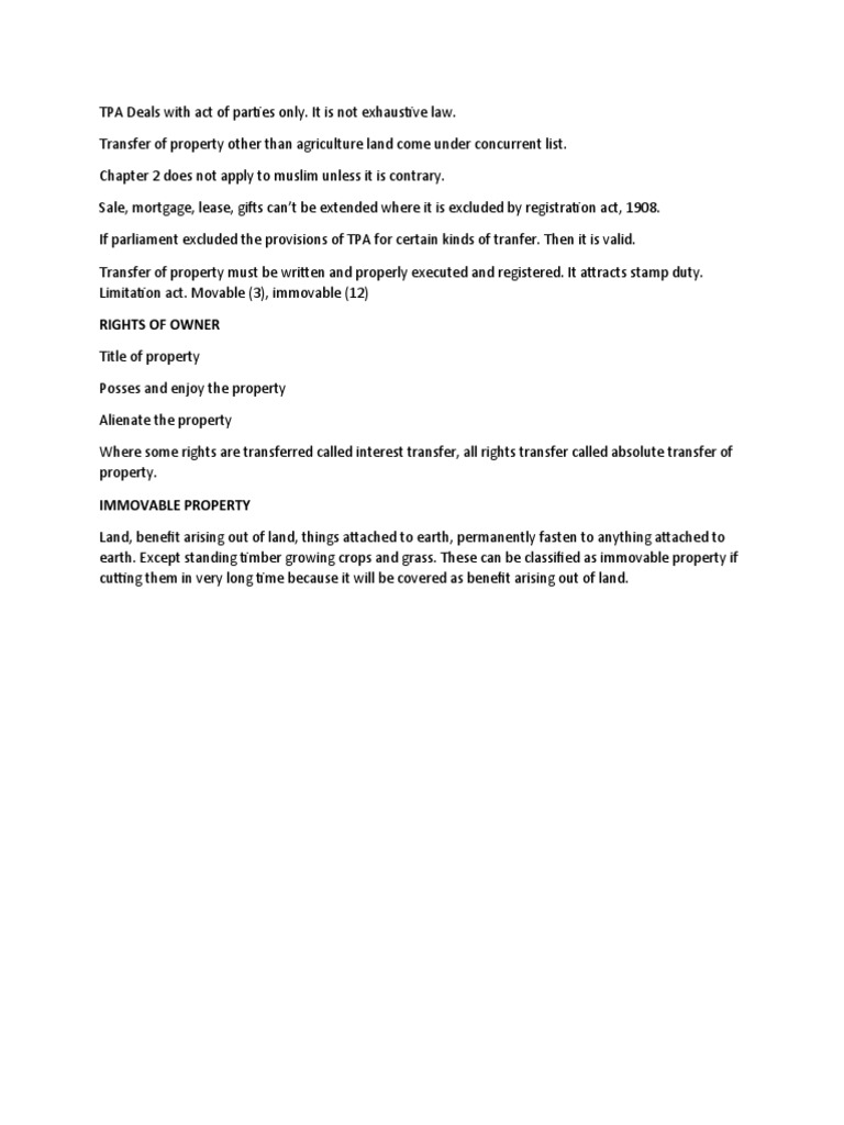 Rights of Owner | PDF | Law