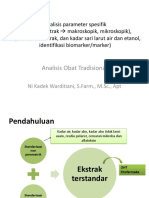 Analisis Parameter Spesifik