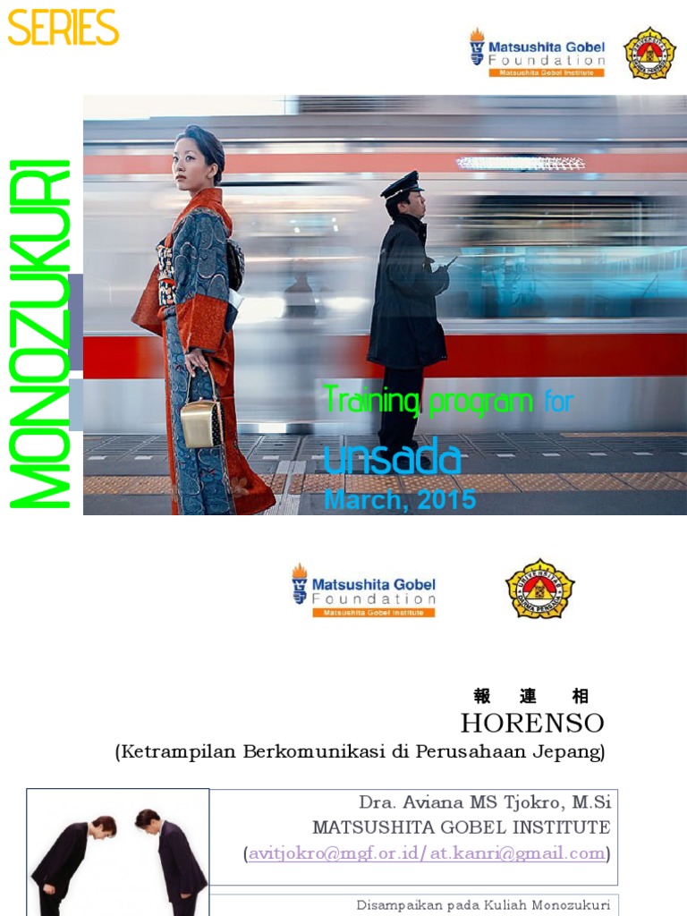 Pelatihan HORENSO untuk Komunikasi Efektif | PDF | Karier & Perkembangan