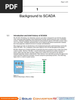 Background To SCADA: 1.1 Introduction and Brief History of SCADA