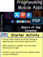 Lesson 3 & 4 - Basics of App Inventor