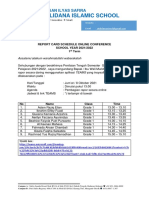 Report Card Distribution Schedule