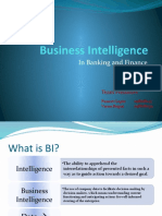 Business Intelligence: in Banking and Finance