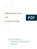 Manufacturing Costs and Inventory Costing: Session 4