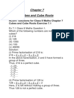 Cubes and Cube Roots NCERT Solution
