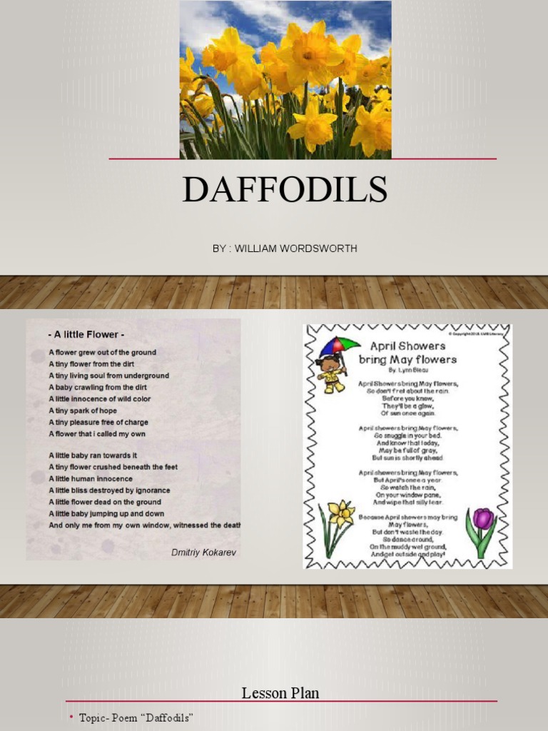 Daffodils Poem PDF Poetry
