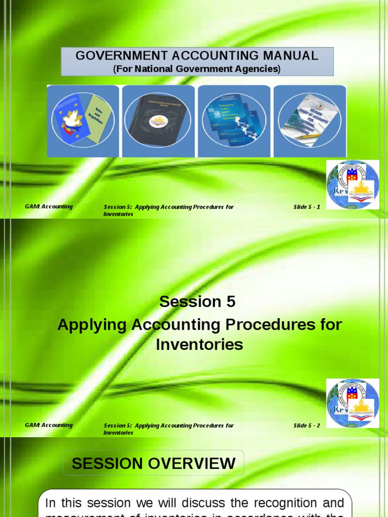GAM Accounting Manual Inventory Procedures | PDF | Inventory | Cost Of ...