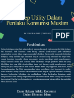Konsep Utility Dalam Perilaku Konsumsi Muslim: BY: RIO CHALIDAN (1704521019)