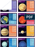 Solar System Fact Cards