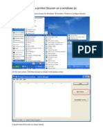 Create A Printer Session On A Windows PC
