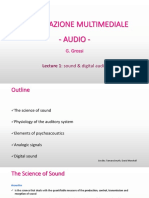 Informazione Multimediale - Audio - : Lecture 1: Sound & Digital Audio