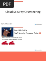 Cloud Security Orienteering