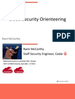 Cloud Security Orienteering