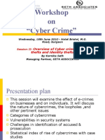 Workshop On "Cyber Crime": Overview of Cyber Crimes, Data Thefts and Identity Thefts