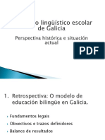 Modelo lingüístico galego_Historia e actualidade