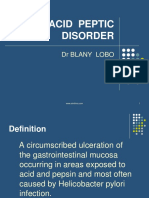 Acid Peptic Disorder: DR Blany Lobo