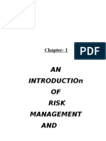 AN OF Risk Management AND: Chapter-1