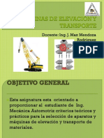 Introducción Máquinas de Elevación y Trasnporte