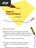 Chapter # 5 Parsing Mechanisms. Chapter # 5 Parsing Mechanisms