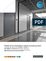 Steel and Stainless Steel Construction Project Doors STS / STU