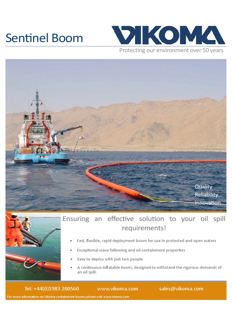 Sentinel Boom Ensuring An Effective Solution To Your Oil Spill