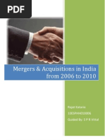 Download Mergers and Acquisitions in India 2006-2010 by Rajat Kataria SN53091392 doc pdf