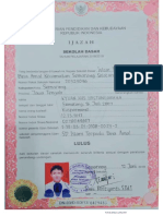 Contoh Ijazah SD