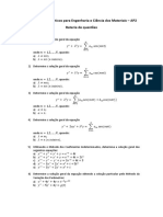 Métodos Matemáticos para Engenharia e Ciências Dos Materiais - AP2